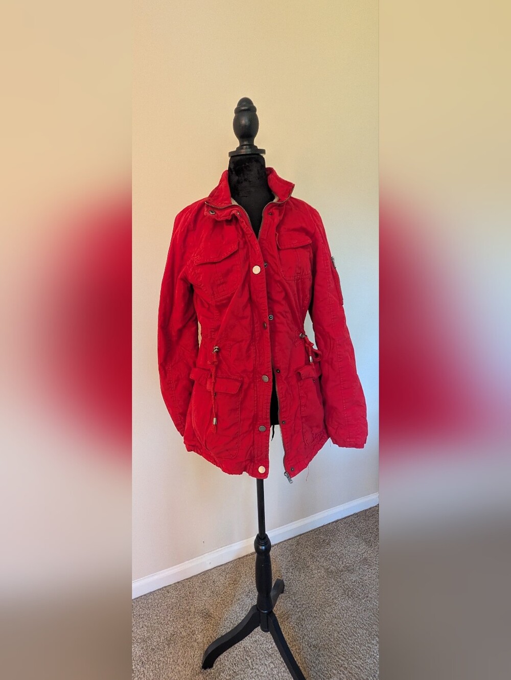 YMI COLLECTION Red Women's Utility Jacket
